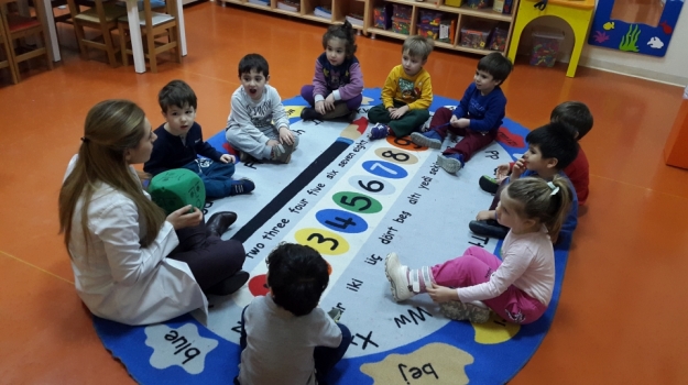 Güneşli Okyanus Koleji Okul Öncesi Çiçekler Grubu Duygularını İfade Ediyor.