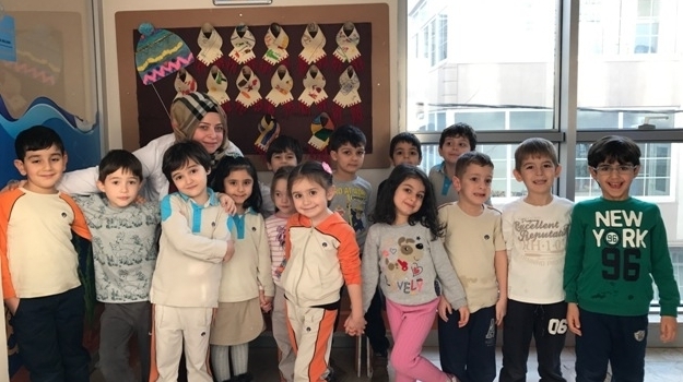 Güneşli Okyanus Koleji Okul Öncesi Gezegenler Grubu Sanat Etkinliğinde