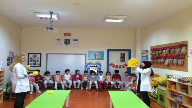 Güneşli Okyanus Koleji Okul Öncesi Gezegenler Sınıfı Bilingual Dersinde