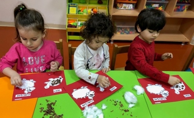 Güneşli Okyanus Koleji Okul Öncesi Rüzgârlar Grubu Okuma Yazmaya Hazırlık Dersinde