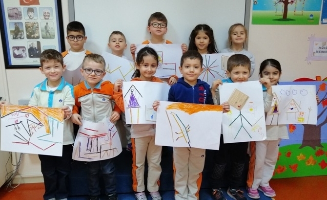 Güneşli Okyanus Koleji Okul Öncesi Yıldızlar Grubu Sanat Etkinliğinde