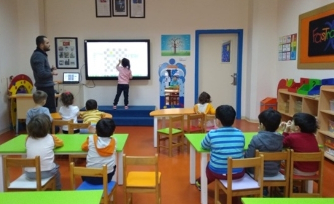 Güneşli Okyanus Koleji Okul Öncesi Yunuslar Grubu Satranç Dersinde