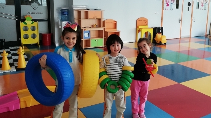 Halkalı Okul Öncesi Gökkuşağı Grubu Öğrencileri Serbest Zaman Etkinliğinde