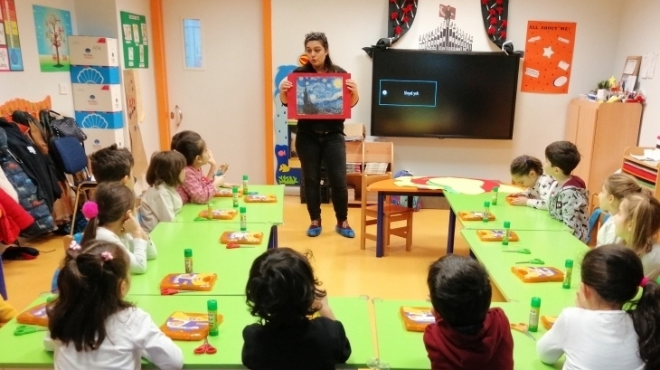 Halkalı Okul Öncesi Güneş Grubu Öğrencileri Drama Dersinde.