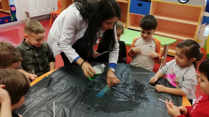 Halkalı Okyanus Koleji Okul Öncesi Gökkuşağı Grubu Mad Science Etkinliğinde
