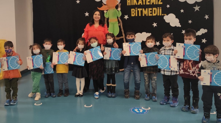 İncek Okyanus Anaokulu Öğrencileri 1.Dönem Karne Heyecanı Yaşıyor.