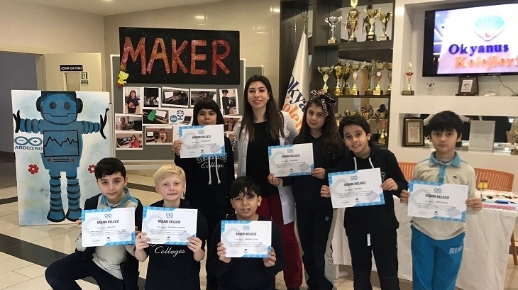 İncek Okyanus Kolejinde Maker Kursu