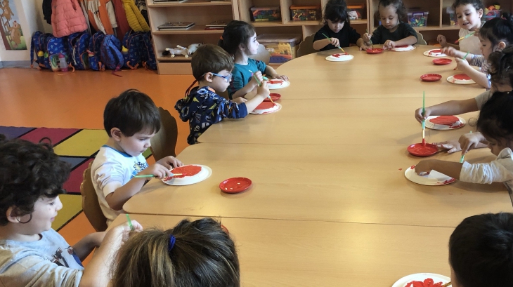 Kemerburgaz Okyanus Koleji Çiçekler Grubu Öğrencileri Art & Craft Etkinliğinde 