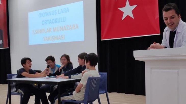 Lara Okyanus Koleji 7.sınıflar Arası Münazara Yarışması Düzenlendi