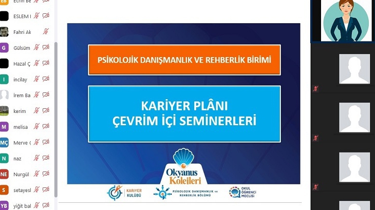 Bahçeşehir Okyanus Koleji'nde 10.Sınıflarla Kariyer Plânı Seminerleri