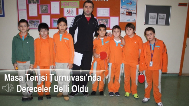 Masa Tenisi Turnuvası Sona Erdi