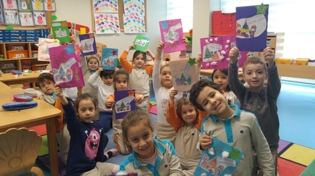 Mavişehir Almanca Dil Kulübü Öğrencileri Yeni Yıl Kartları Hazırladılar