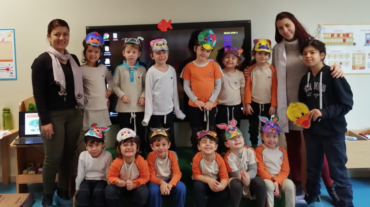Mavişehir Okyanus Koleji Balıklar Grubu Öğrencileri Aile Katılımı etkinliğinde