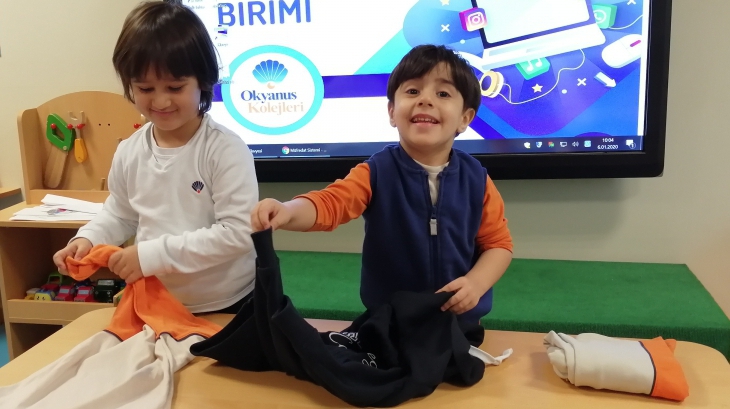 Mavişehir Okyanus Koleji Balıklar Grubu Öğrencileri Yaşam Becerileri Dersinde