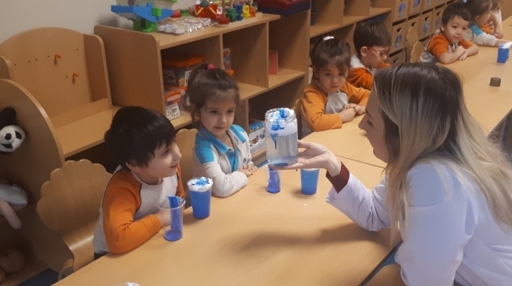 Mavişehir Okyanus Koleji Okul Öncesi İnciler Grubu Fen Doğa Etkinliğinde