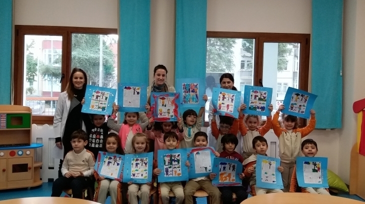 Mimarsinan Okyanus Koleji Okul Öncesi Gökkuşağı Grubu Aile Katılım Etkinliğinde