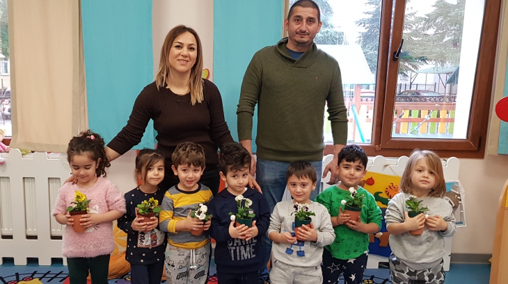 Mimarsinan Okyanus Koleji Okul Öncesi Çiçekler Grubu Aile Katılımı Etkinliğinde