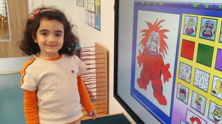 Okul Öncesi A Grubu  Öğrencileri Fastrackids Dersinde