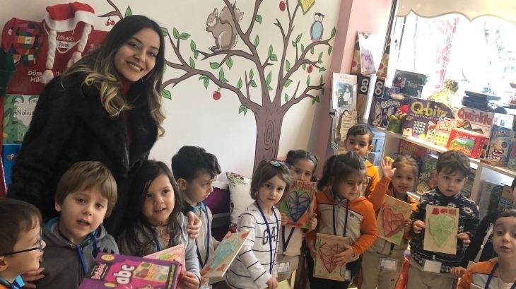Okul Öncesi Deniz Yıldızı ve Yunuslar Grubu Öğrencilerimiz Alize Kids Cornell Kitap Evinde