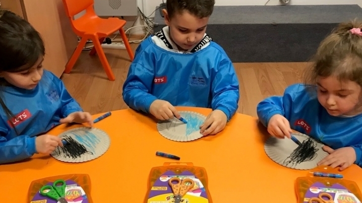 Okul Öncesi Deniz Yıldızları Grubu Öğrencileri Sanat Etkinliğinde