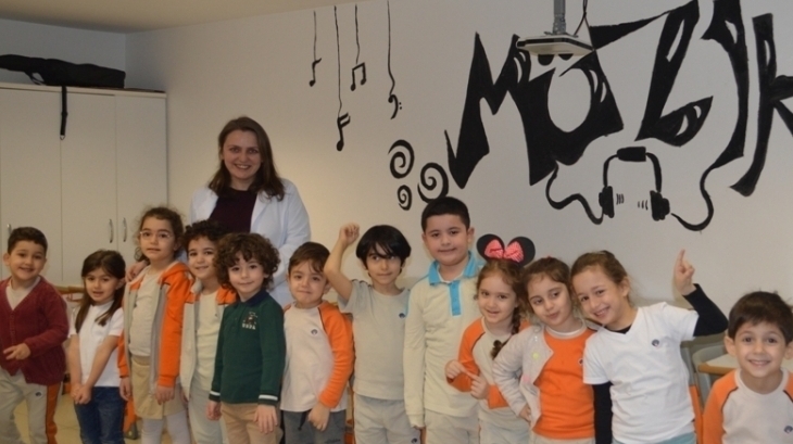 Okul Öncesi Öğrencileri İlgi ve Yetenek Merkezi Müzik Dersinde