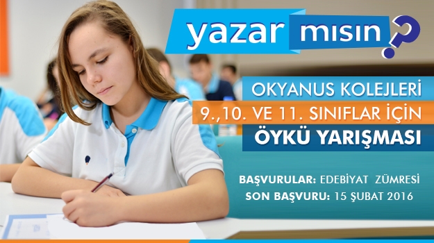 “Yazar mısın?” Öykü Yarışması Başladı