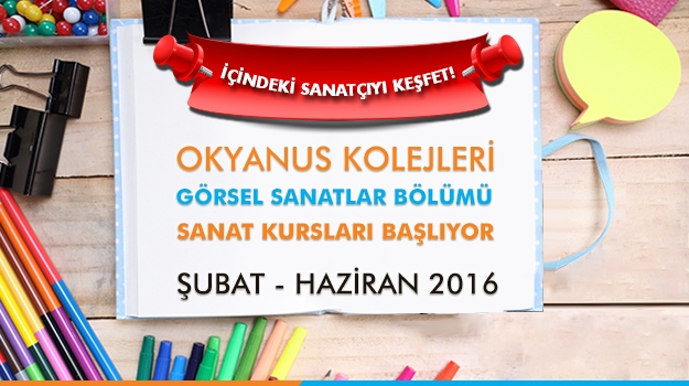 Okyanus Kolejleri Sanat Kursları Başlıyor