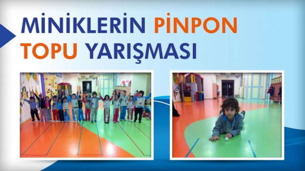 Pinpon Topu İle Eğlenceli Yarışma