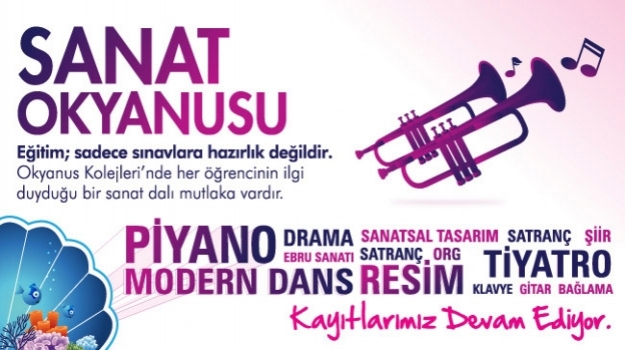 Piyano, Drama, Sanatsal Tasarım, Satranç, Şiir, Ebru, Dans, Resim