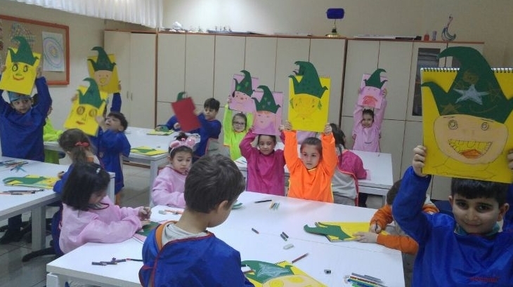 Güzel Sanatlar Dersinde "Portre" Çalışması