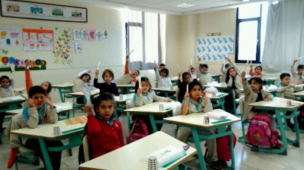 Sancaktepe Okyanus Koleji 1A Sınıfı Onluk Birlik Çalışması Yapıyor
