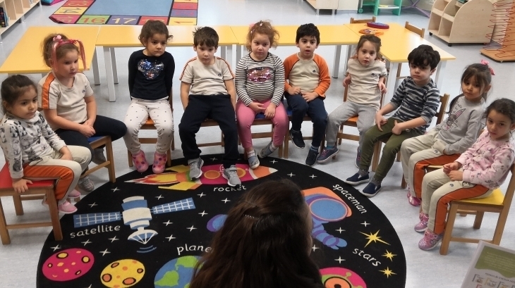 Sancaktepe Okyanus Koleji Okul Öncesi Balıklar Grubu Öğrencileri Sosyal Beceri Dersinde