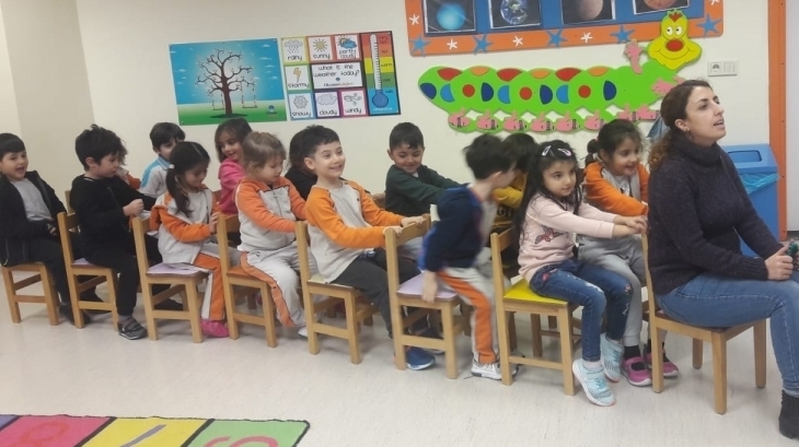 Sancaktepe Okyanus Koleji Okul Öncesi Bulutlar Grubu Öğrencileri Yaratıcı Drama Etkinliğinde