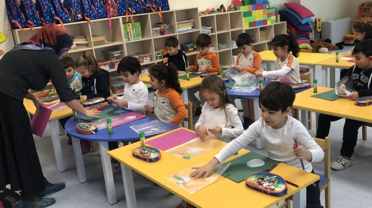 Sancaktepe Okyanus Koleji Okul Öncesi Yıldızlar Grubu Öğrencileri Aile Katılımı Etkinliğinde