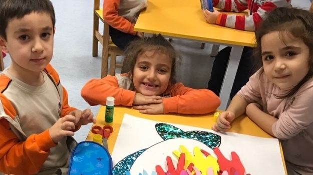 Sancaktepe Okyanus Okul Öncesi Yıldızlar Grubu Öğrencileri Sanat Etkinliğinde
