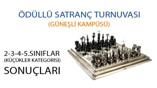 2-3-4-5.Sınıflar Satranç Turnuvası Sonuçları