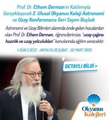 2.Ulusal Okyanus Kolejleri Astronomi ve Uzay Konferansına Geri Sayım Başladı