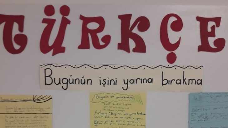 3/B Sınıfı Türkçe Dersinde