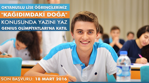 "Kağıdımdaki Doğa" Konusunda Yazını Yaz, ABD International Science Project Contest Proje Olimpiyatları'na Katıl