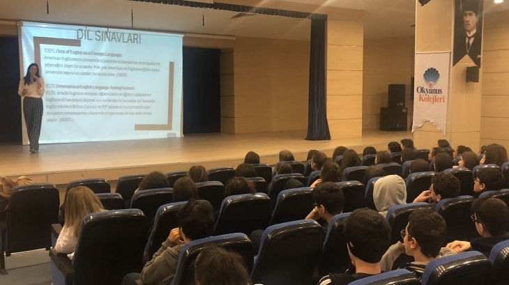 Ataşehir Okyanus Kolejinde OKIO Tarafından Yurtdışı Eğitim Semineri Verild