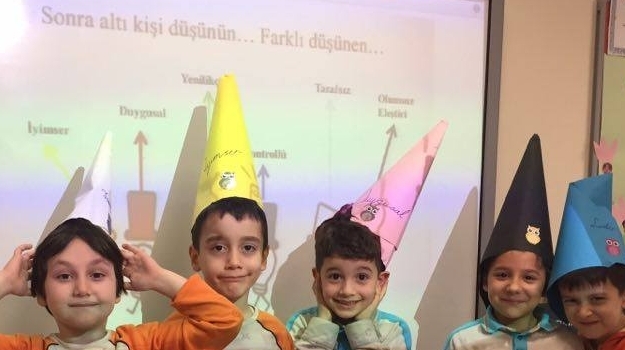 Ataşehir Üstün Zekalılar 1-D Sınıfı Öğrencileri 6 Şapka Tekniği İle Düşünme Süreçlerini Geliştirdiler