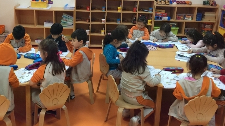 Avcılar Güneş Grubu Öğrencileri  Okuma-Yazmaya Hazırlık Etkinliğinde