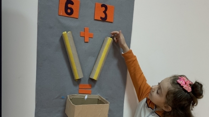 Avcılar Okul Öncesi Güneş Grubu Matematik Etkinliğinde;