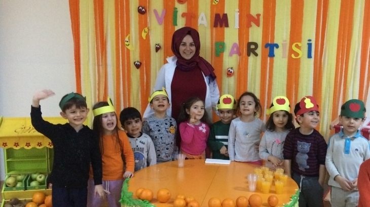 Avcılar Okul Öncesi Vitamin Partisi Etkinliğinde;