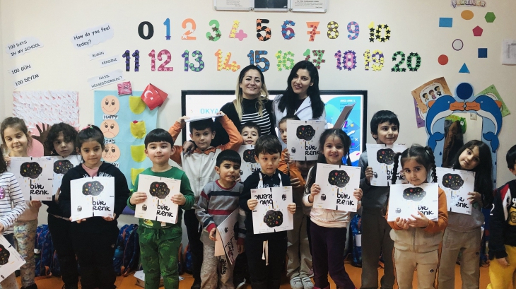 Avcılar Okyanus Koleji Okul Öncesi A Grubu Öğrencileri Okur- Yazar Etkinliğinde