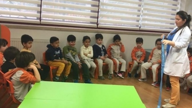 Bahçelievler Okul Öncesi Parlayan Yıldızlar Grubu Öğrencileri İngilizce dersinde Yer Şekilleri Konusunu İşliyor