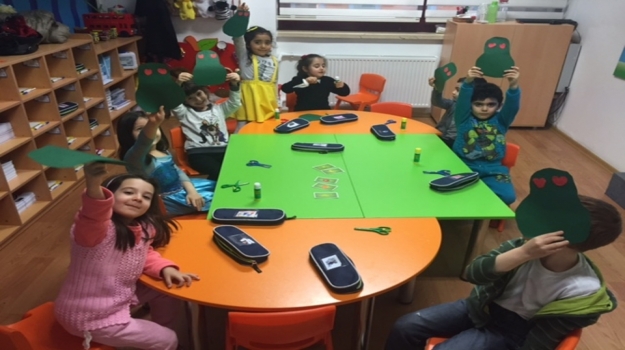 Bahçelievler Okyanus Okul Öncesi Öğrencileri Dil Kulübü Fransızca Dersinde