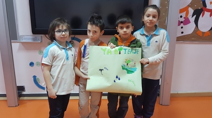 Bahçeşehir Okyanus Koleji Üstün Zekâlılar ve Yetenekliler İlkokulu 3-E Sınıfı ‘Kaynakları Koruyalım’ Etkinliğinde