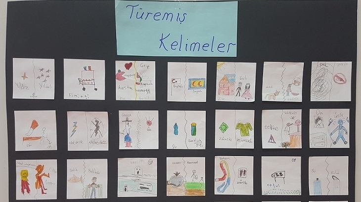 3-E Sınıfı ‘Kelime Türetmece’ Etkinliğinde