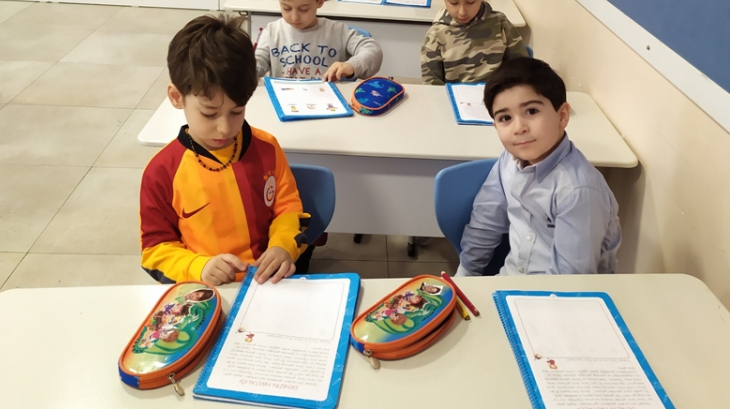 Bayrampaşa Okyanus Koleji Gökkuşağı Grubu Öğrencileri İlkokula Hazırlık Dersinde